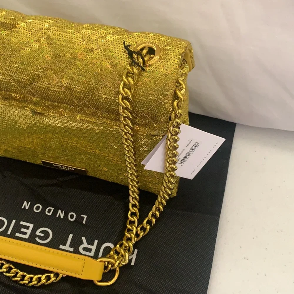 KURT GEIGER LONDON KENSINGTON SEQUINS CROSSBODY - Picture 14 of 16